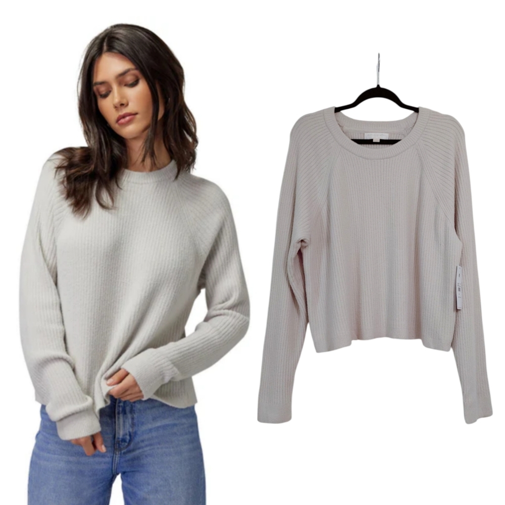 Spiritual Gangster Boxy Chenille Raglan Crew Sweater